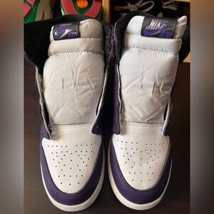 Nike High-Top Purple and White Sneakers